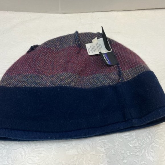 VTG Patagonia Wool Winter Ski Hat Beanie w/ Pom Pom Tassel Pom Portugal Large - Picture 7 of 9